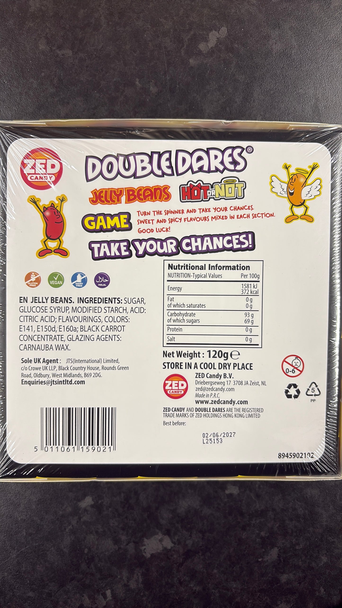 ZED Candy Double Dares Hot or Not Jelly Bean Game